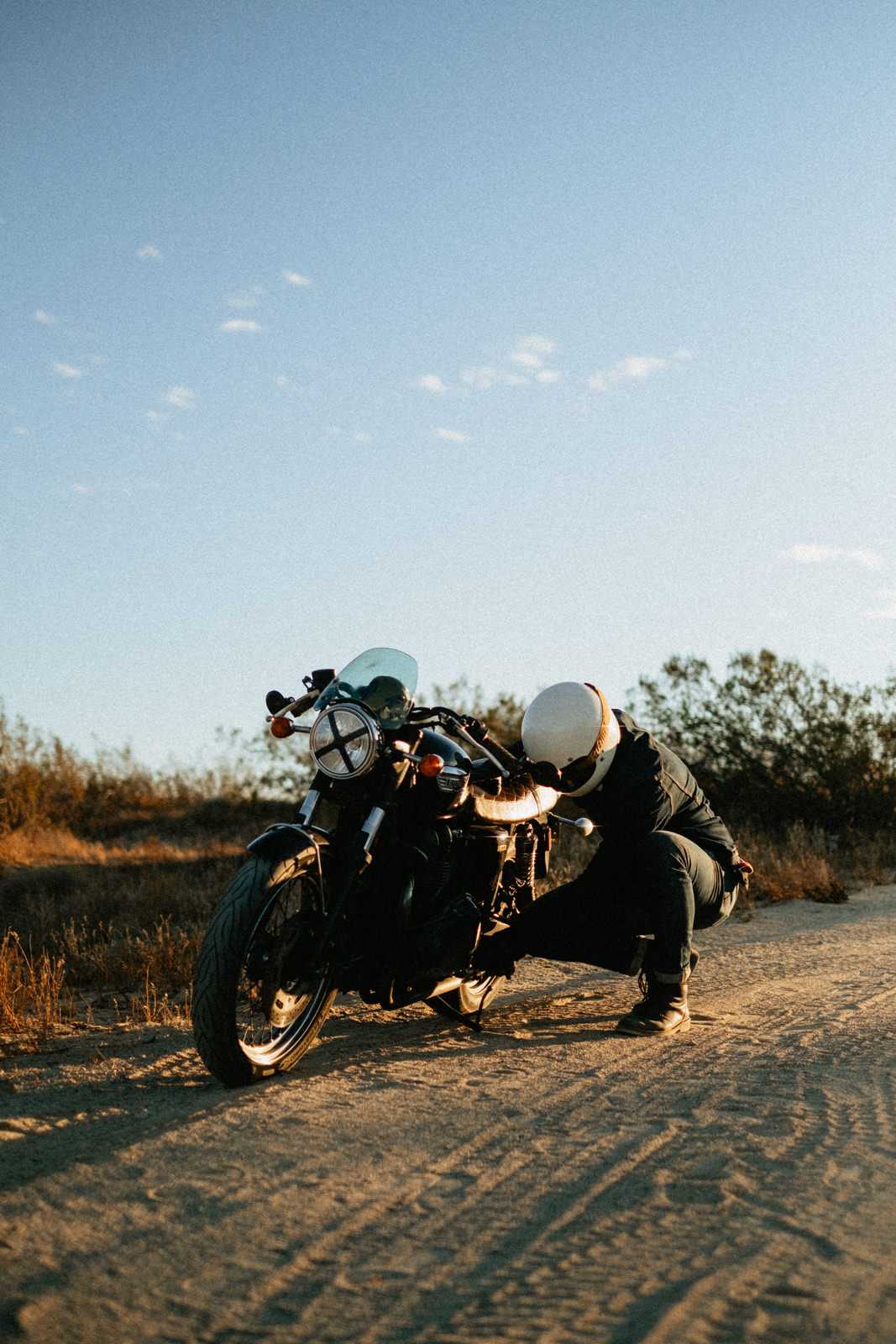 Motorbike lifestyle photography session