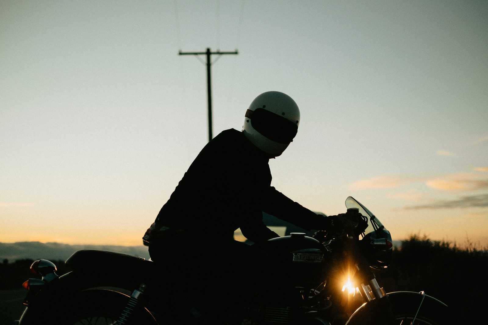 Motorbike lifestyle photography session