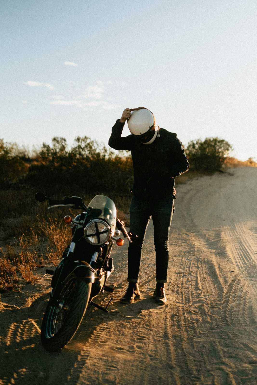 Motorbike lifestyle photography session